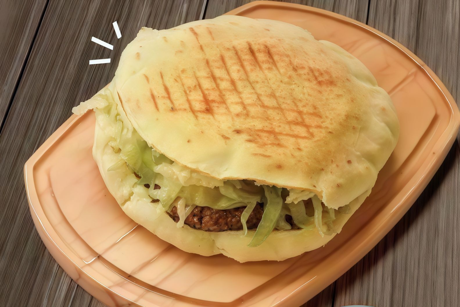 Sausage Smelette Sandwich