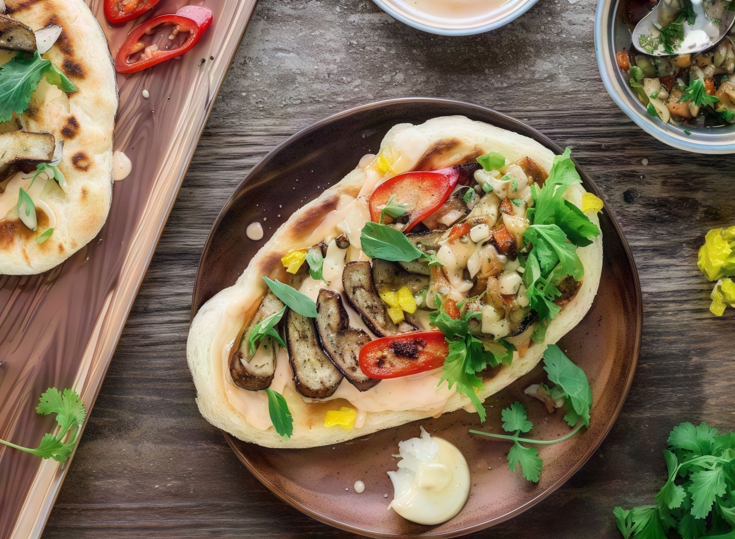 Baba Ghanouj Sandwich