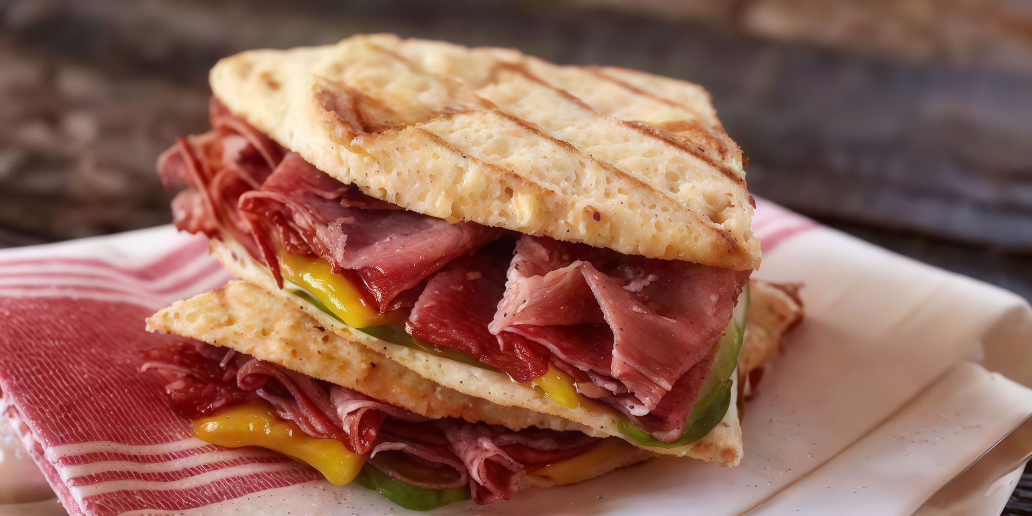 Cheese Lovers Pastrami Sandwich