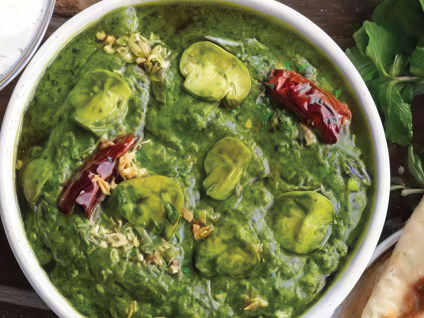 Palak Mushroom