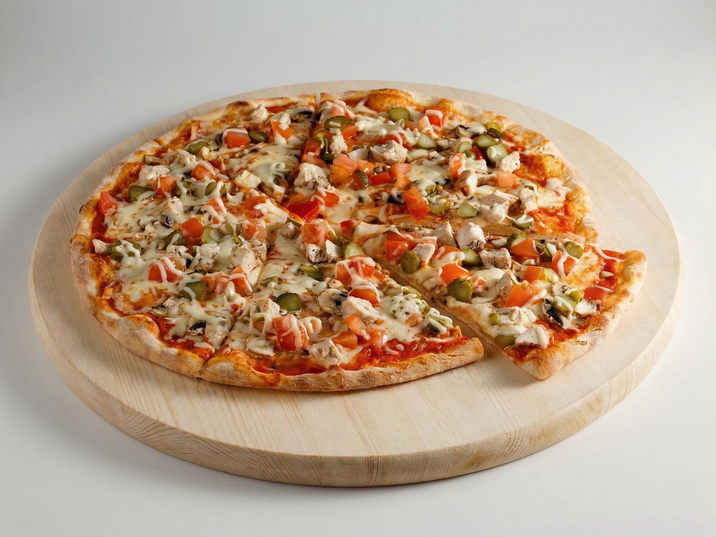 Alfredo Chicken Pizza