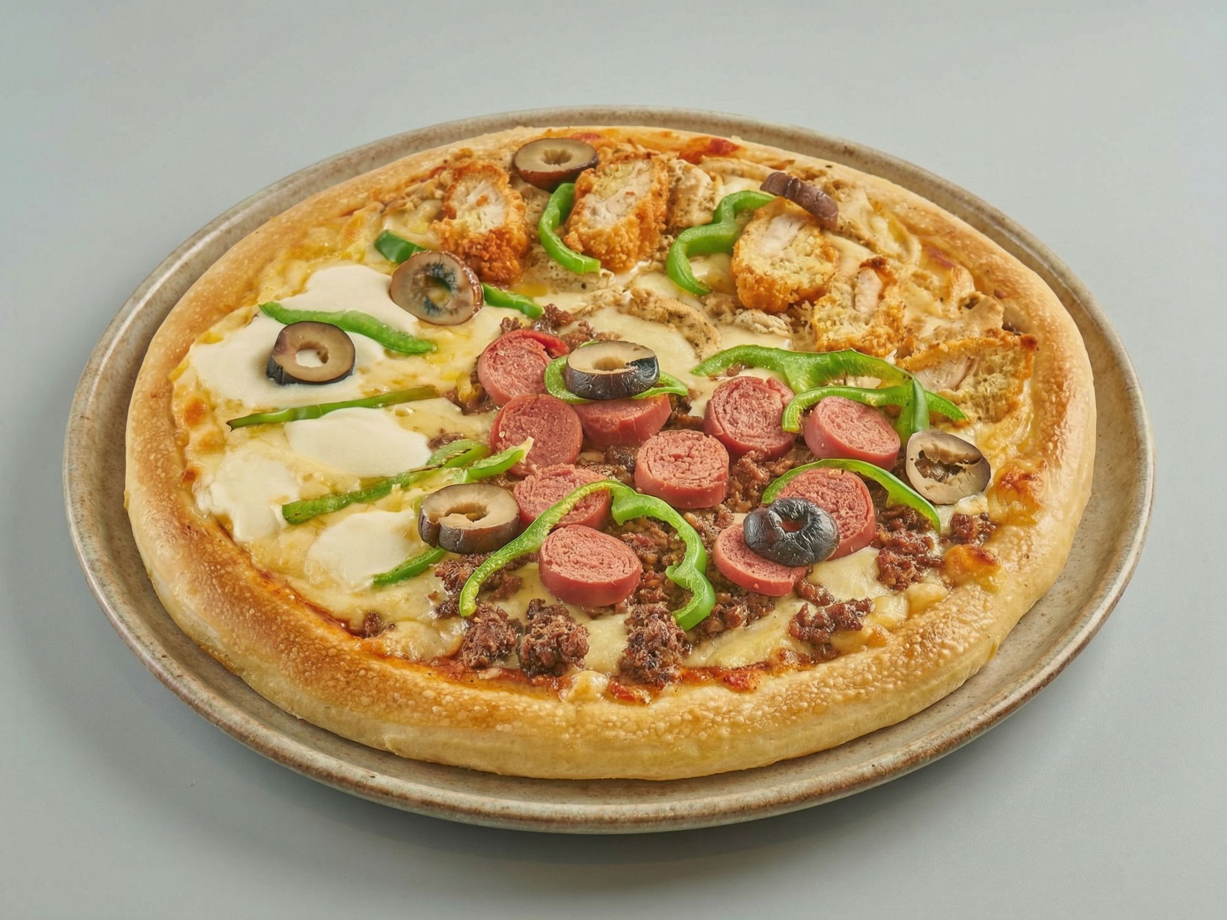 Three-Quarter Pizza