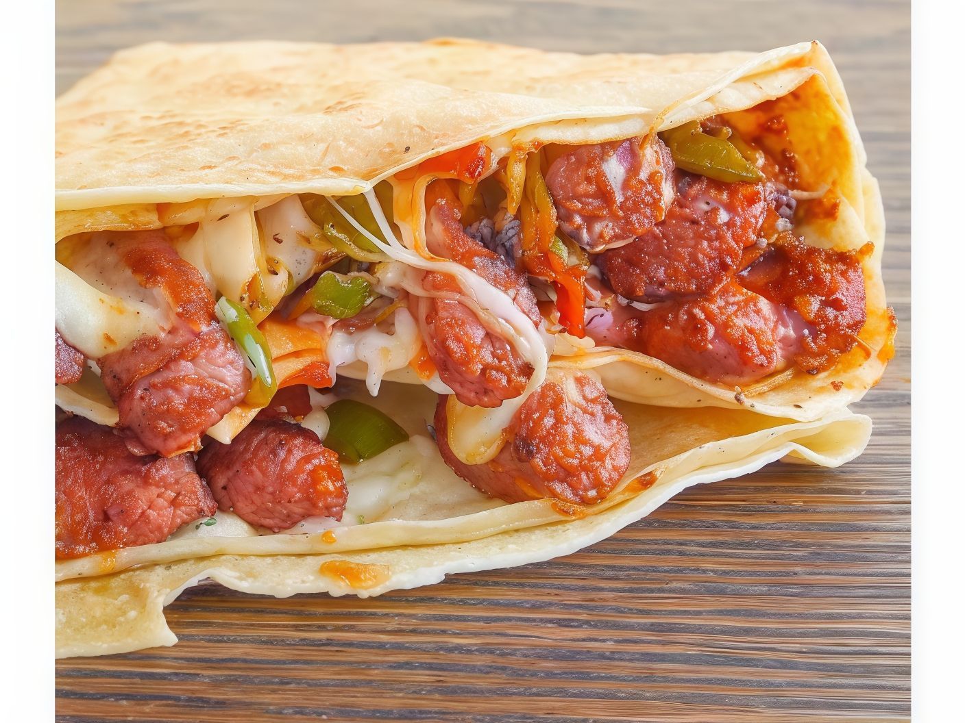 Pastrami And Meat Shawarma Crepe