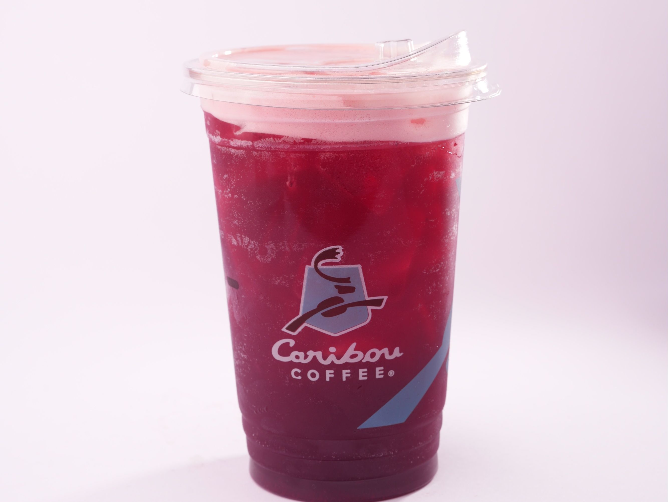 Iced Green Tea with Coconut and Strawberry