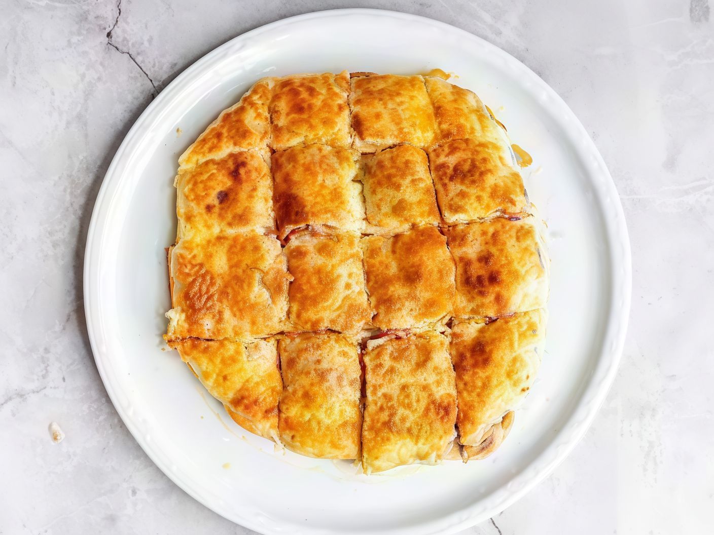 Hot Dog And Mushroom Pie