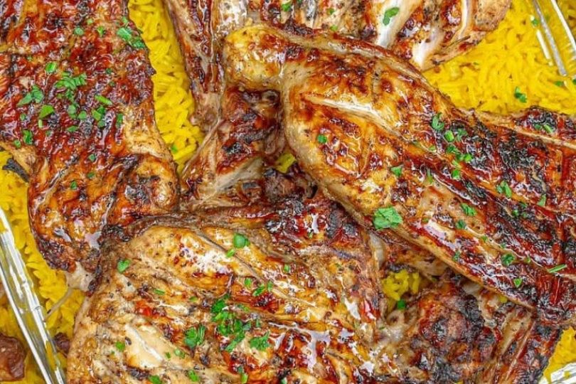 Charcoal Grilled Chicken With Bone Meal