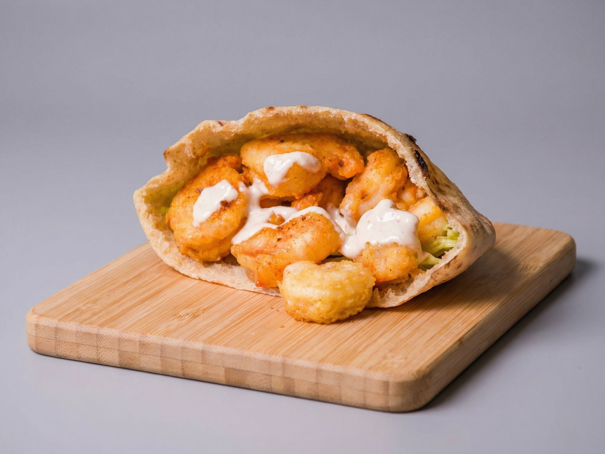 Fried Shrimp Baladi Sandwich