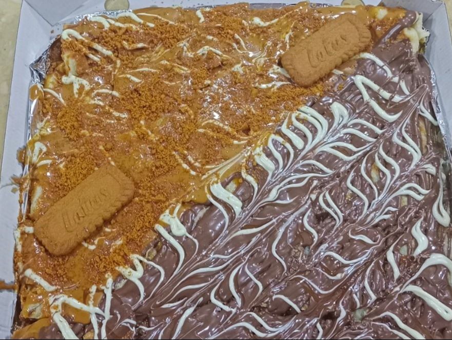فطيرة شيكولاته لوتس