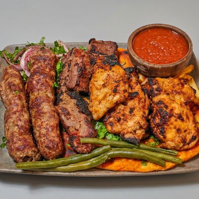 Mixed Kebab with Kofta and Shish Tawook
