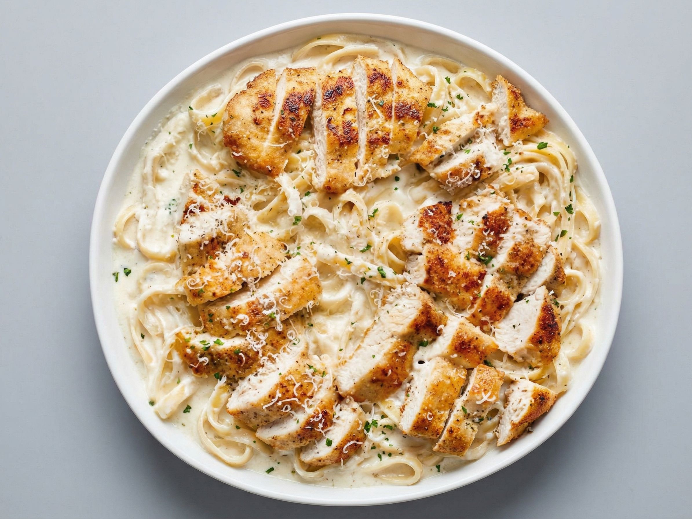 Crispy Alfredo Pasta