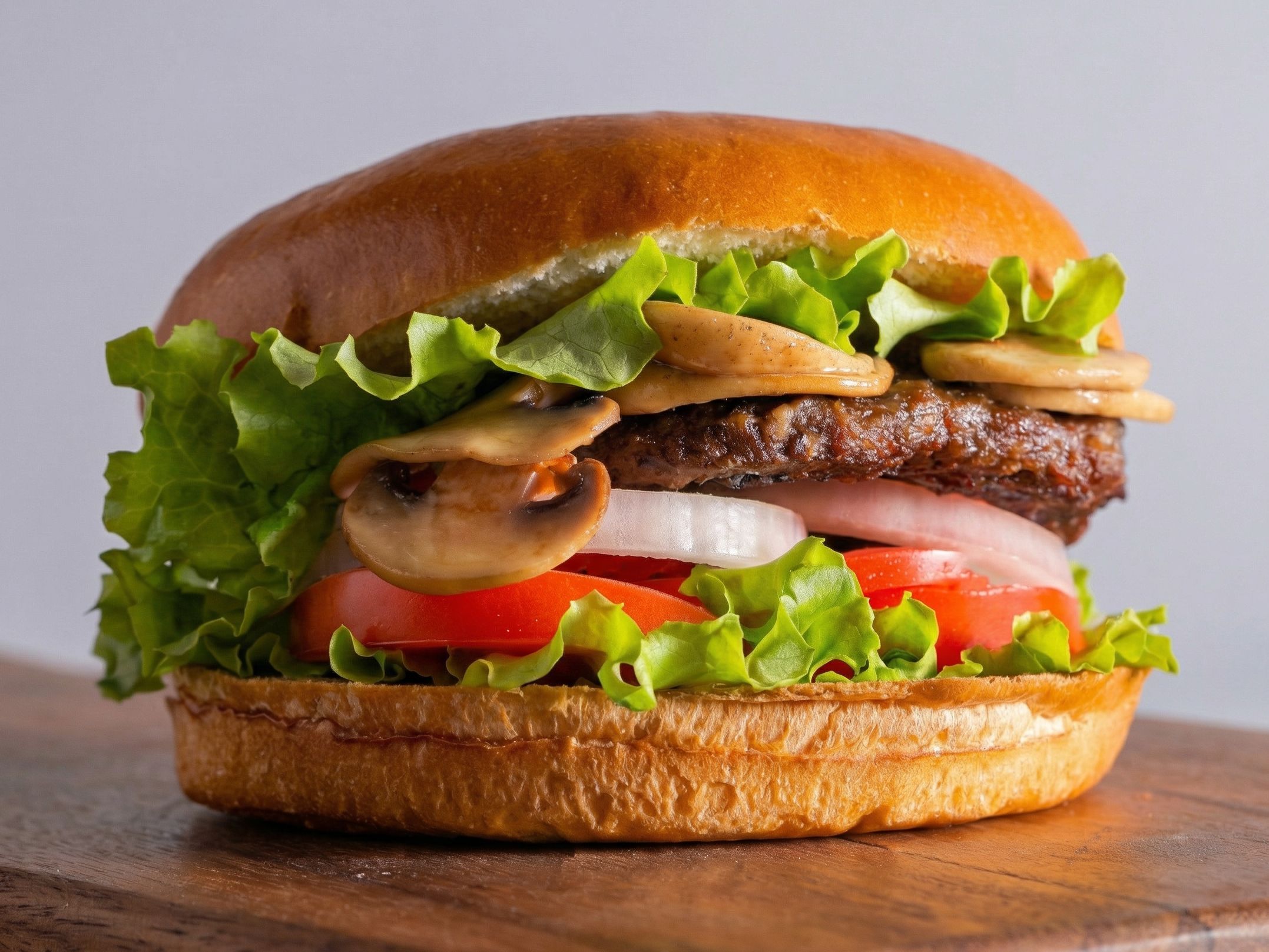 Mushroom Beef Burger
