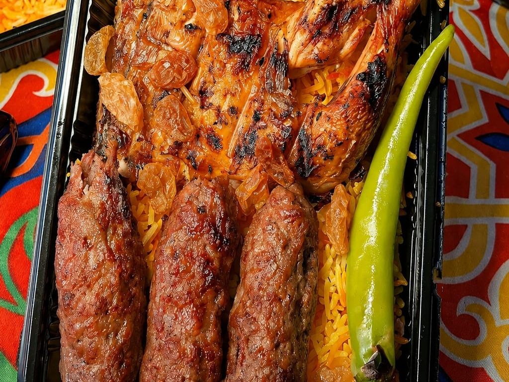 Mixed Grill: Kofta and Chicken