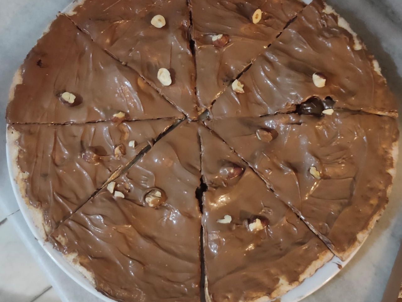 Whole wheat Nutella Pizza