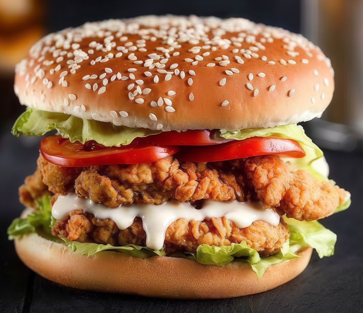 Hot Crispy Chicken Burger