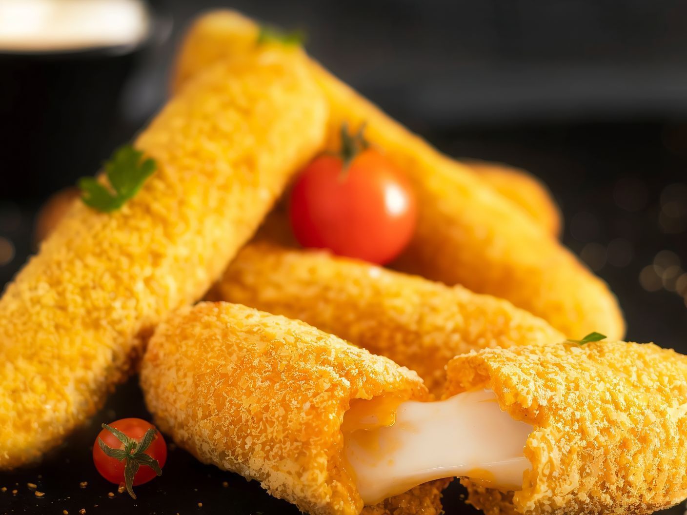 Spiced Mozzarella Sticks