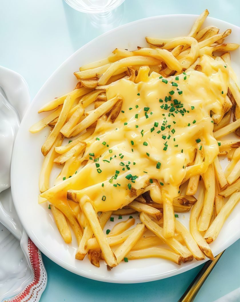 potato with mozzarella plate