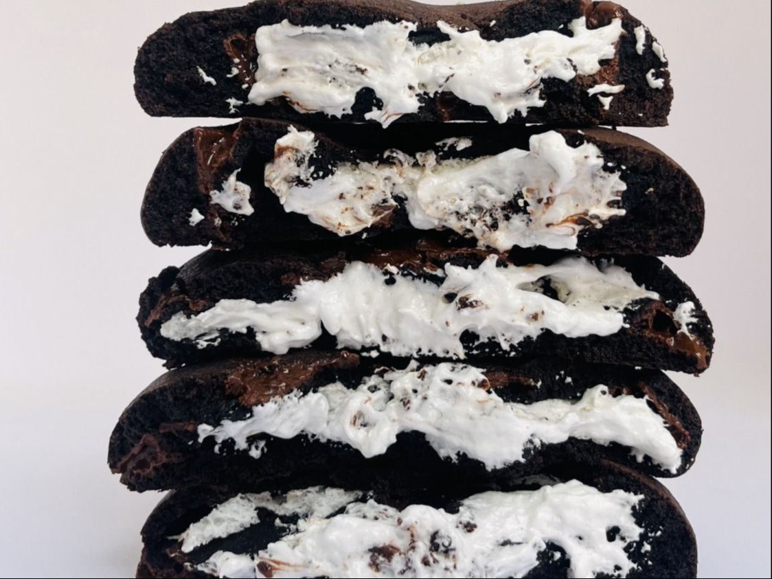 Double Chocolate Marshmallow Cookies
