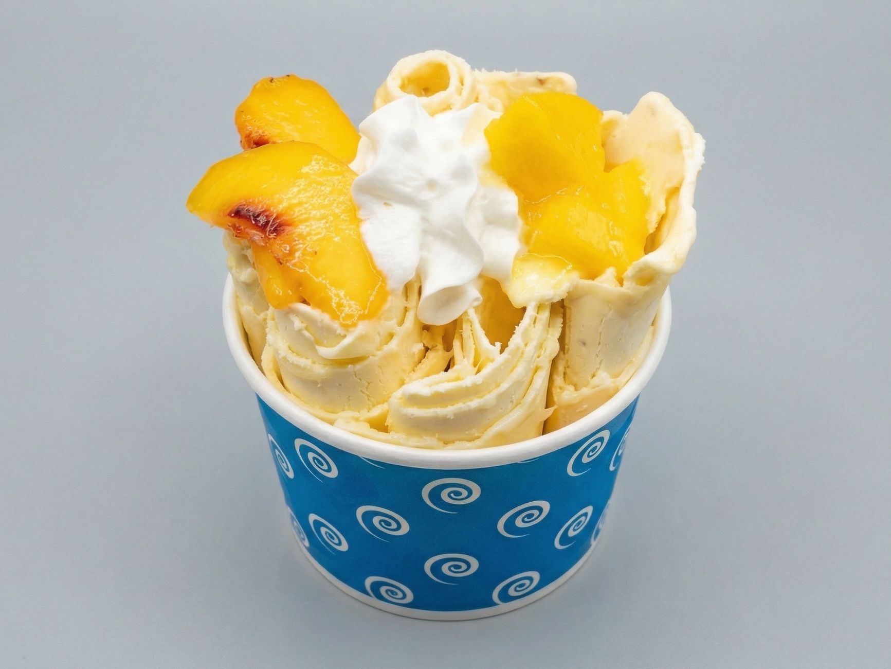 Peach Ice Cream Roll