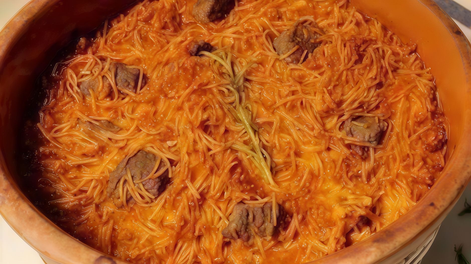 Vermicelli With Meat Casserole