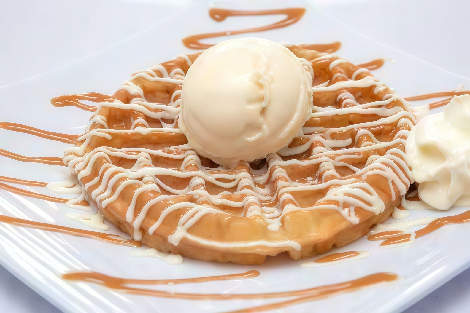 White Chocolate Waffle