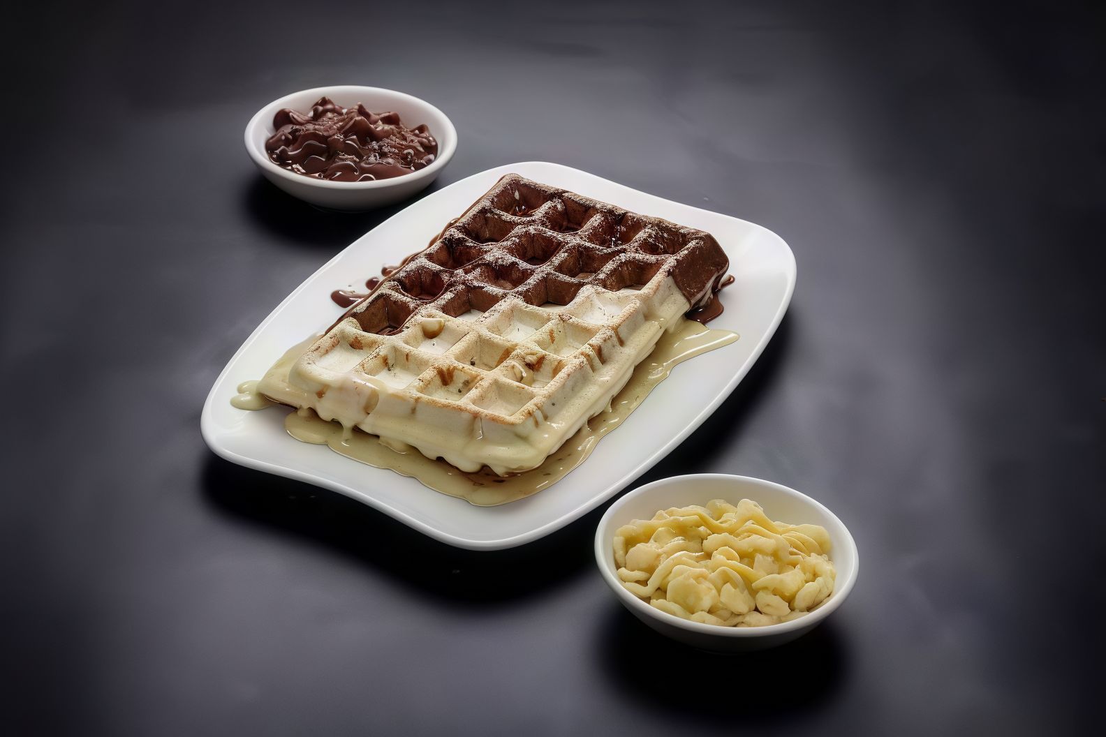 Half And Half Waffle