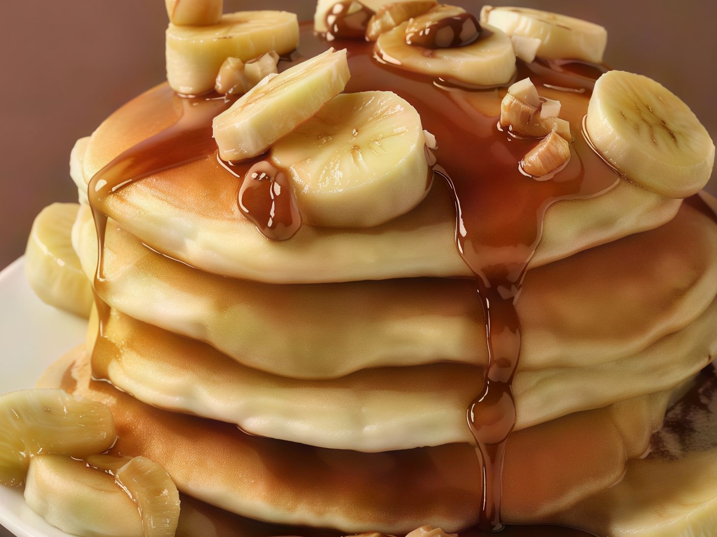 Mini Chocolate And Banana Pancakes