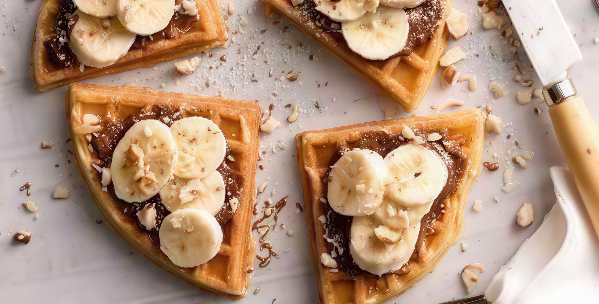 Banana Chocolate Waffle.