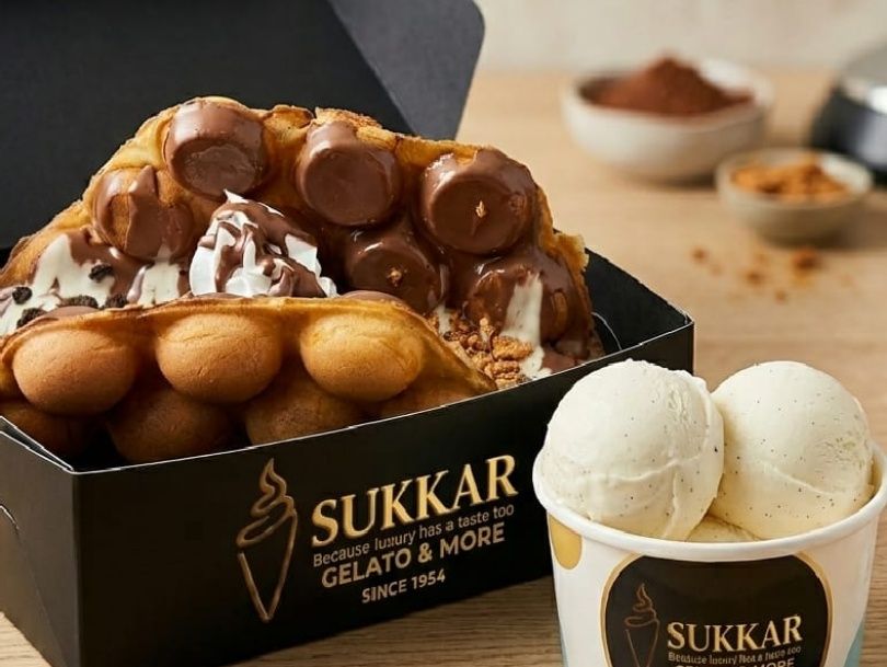 Bubble Waffle Ice Cream