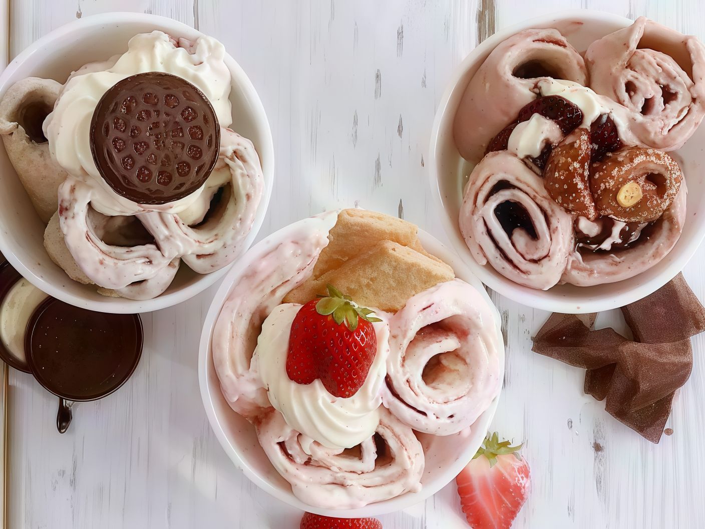 Strawberry Ice Cream Roll