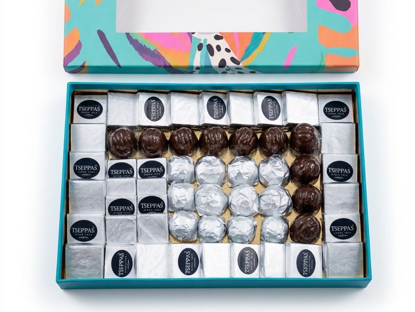 Transparent-Lid Chocolate Gift Box