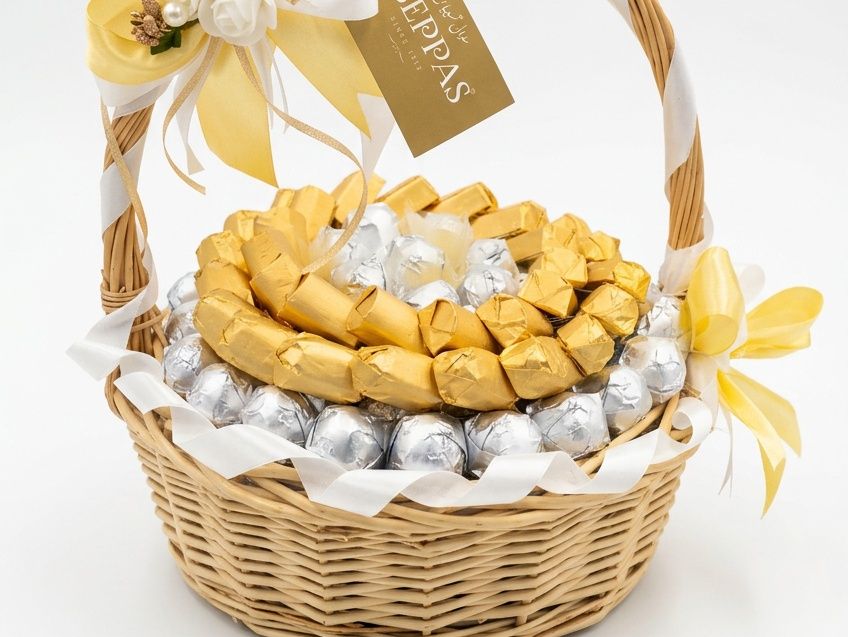 Small Wicker Basket Chocolate Gift