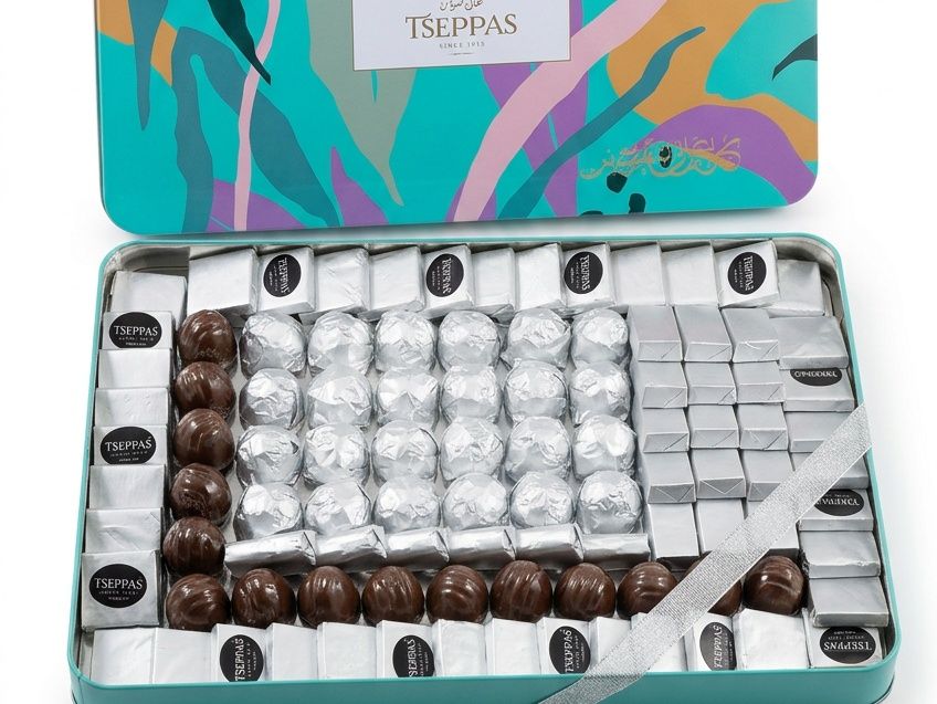Large Rectangular Tin Chocolate Box