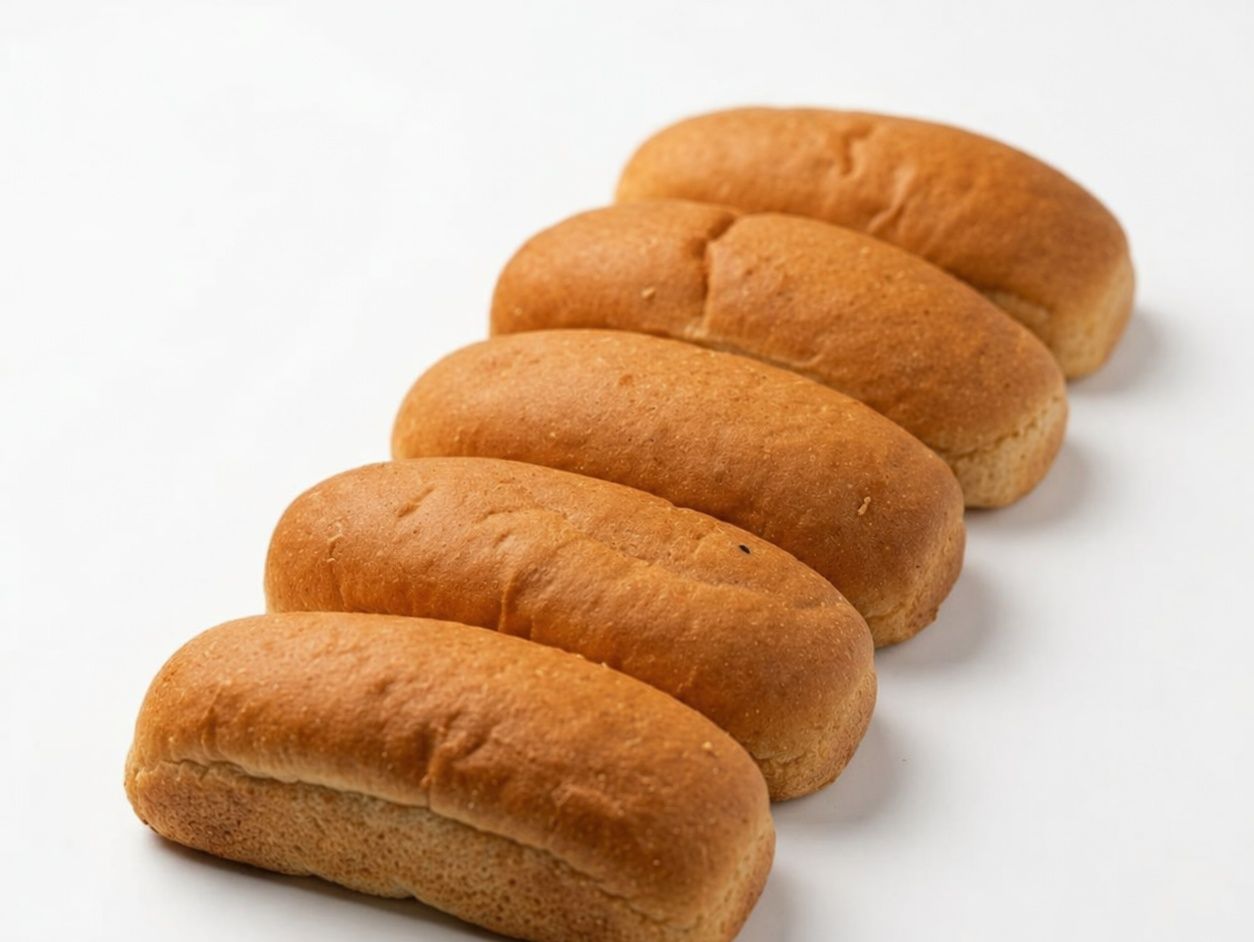 Whole Grain Plain Petit Pain Bag 5 pcs, 16 cm