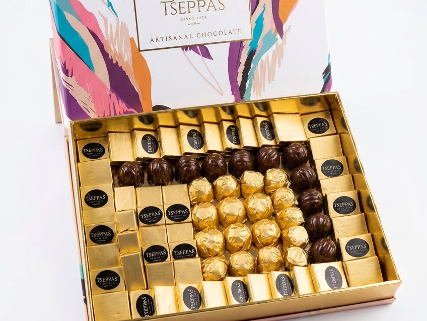Colorful Medium Leather Chocolate Gift Box