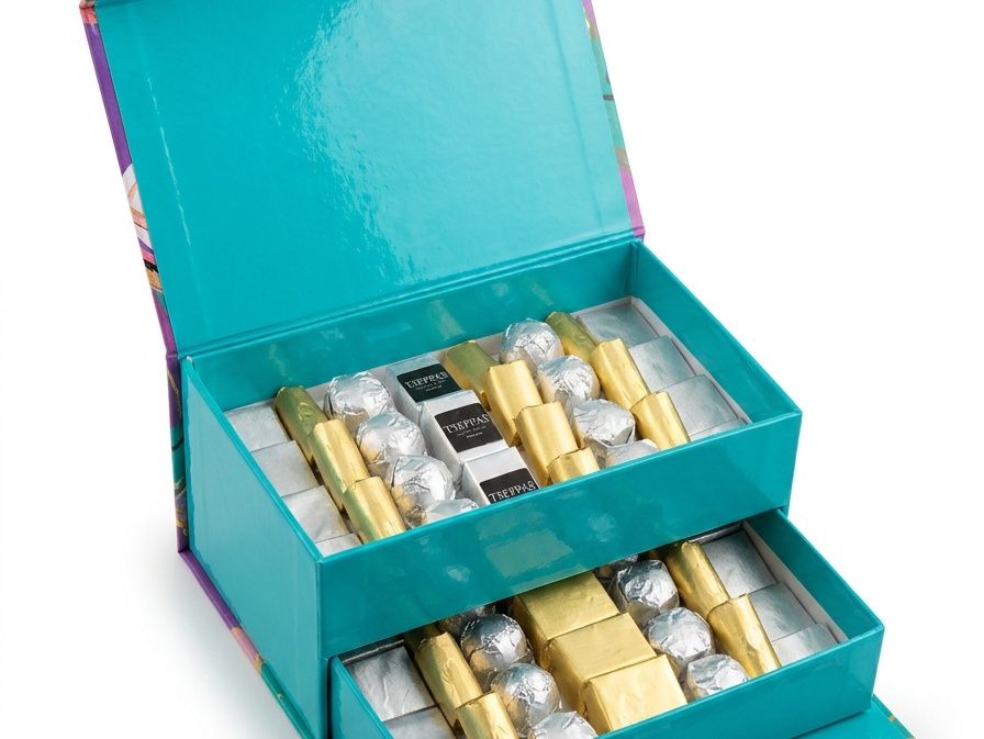 Colorful Two-Drawer Chocolate Gift Box