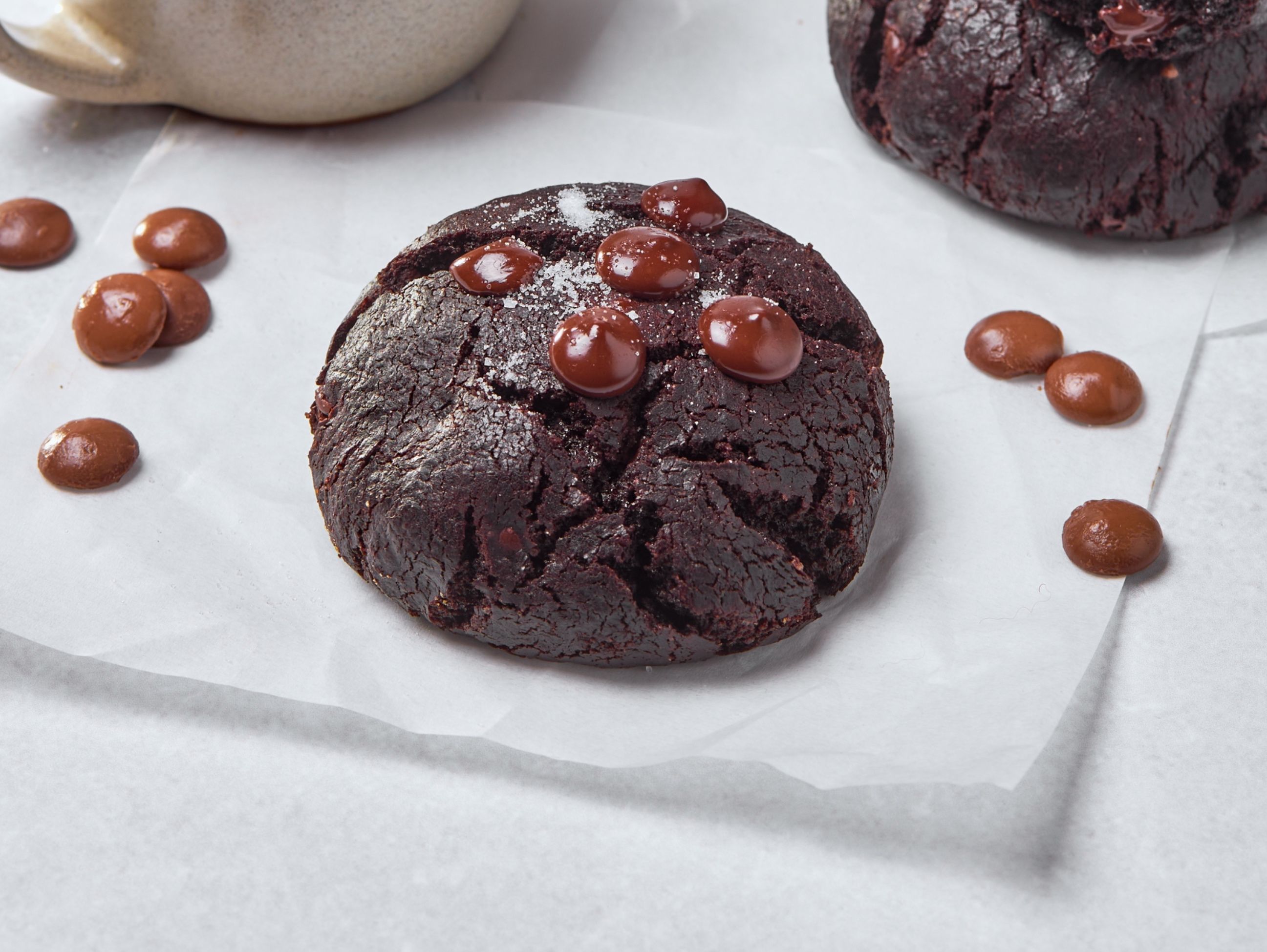 Dark Chocolate Sea Salt Cookies