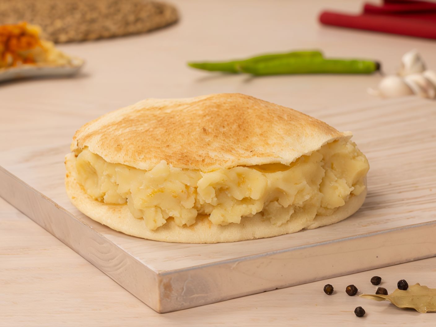 Mashed Potato Sandwich with Butter