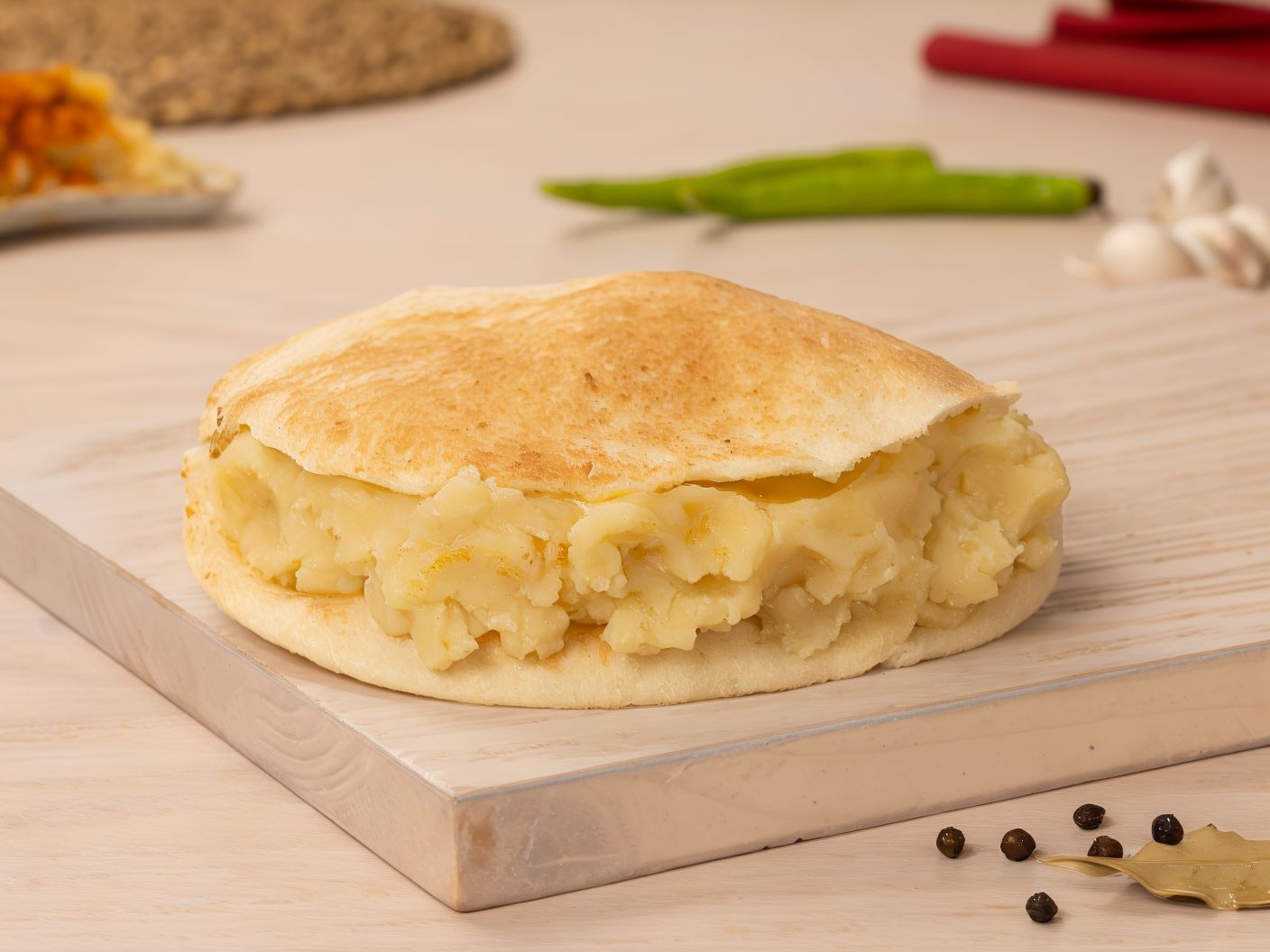 Potato Puree With Oil Sandwich