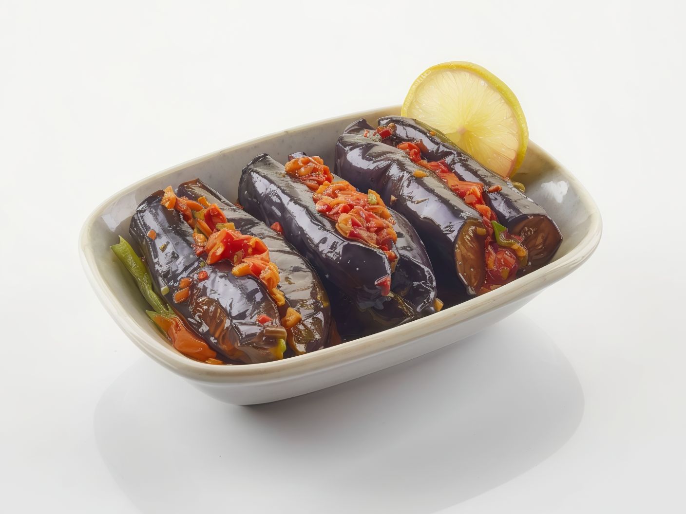 سلطة باذنجان مخلل