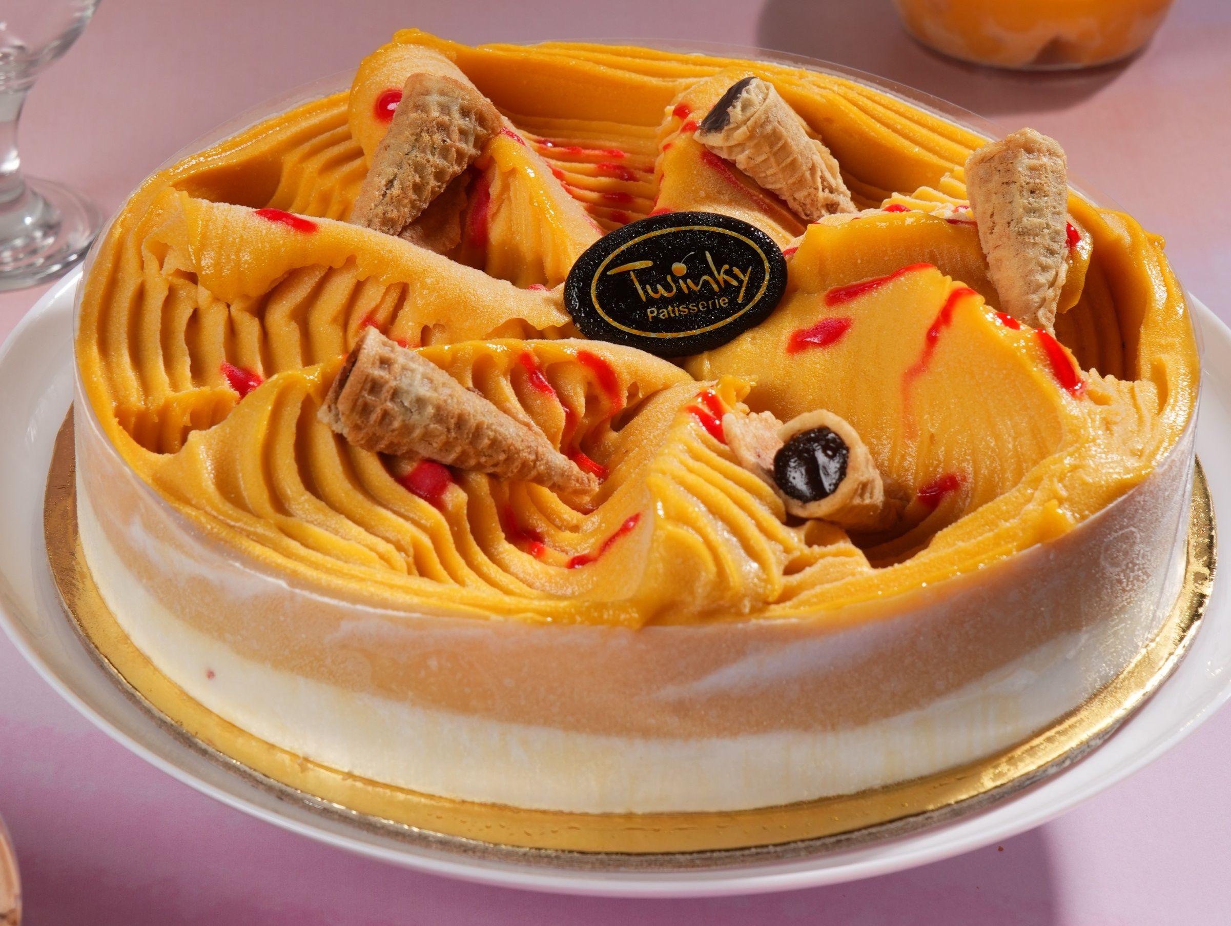 Mango Ice Cream Cake