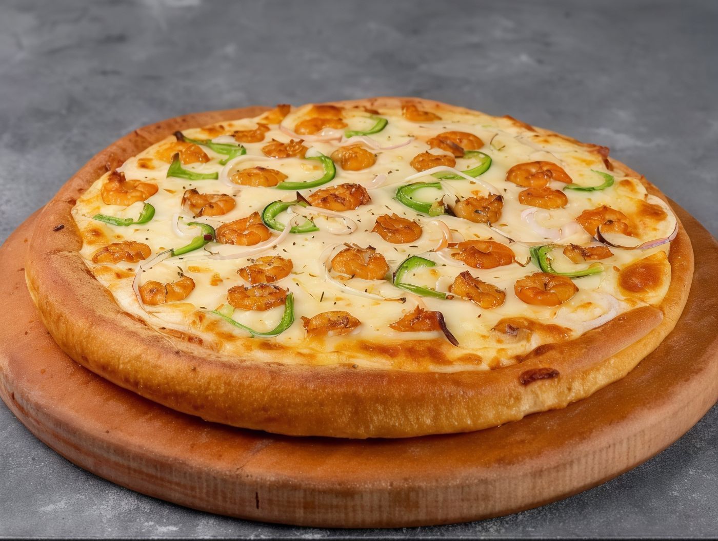 Shrimp And Vegetable Pizza