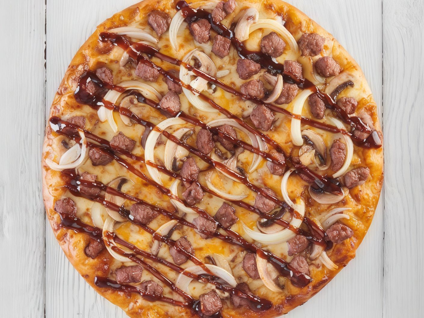 Beef BBQ Pizza