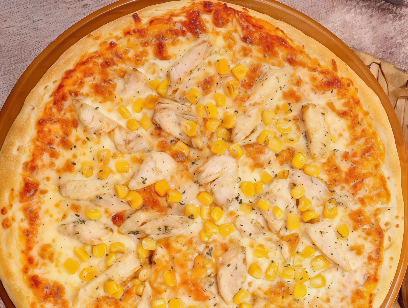 Chicken Sweet Corn Pizza