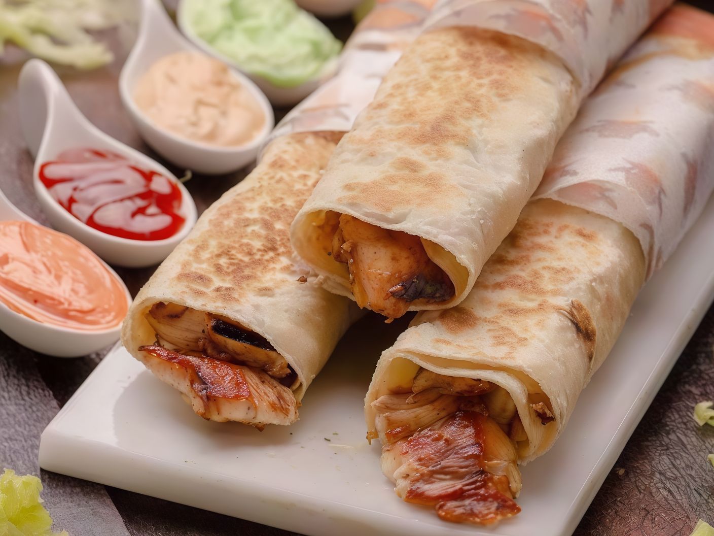Syrian Chicken Shawarma Sandwich
