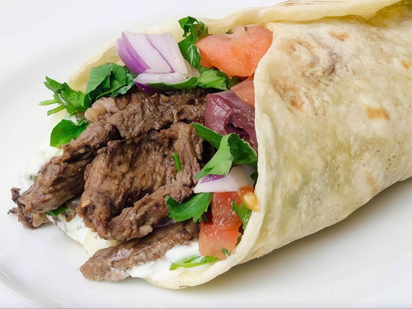 Syrian Meat Shawarma Sandwich