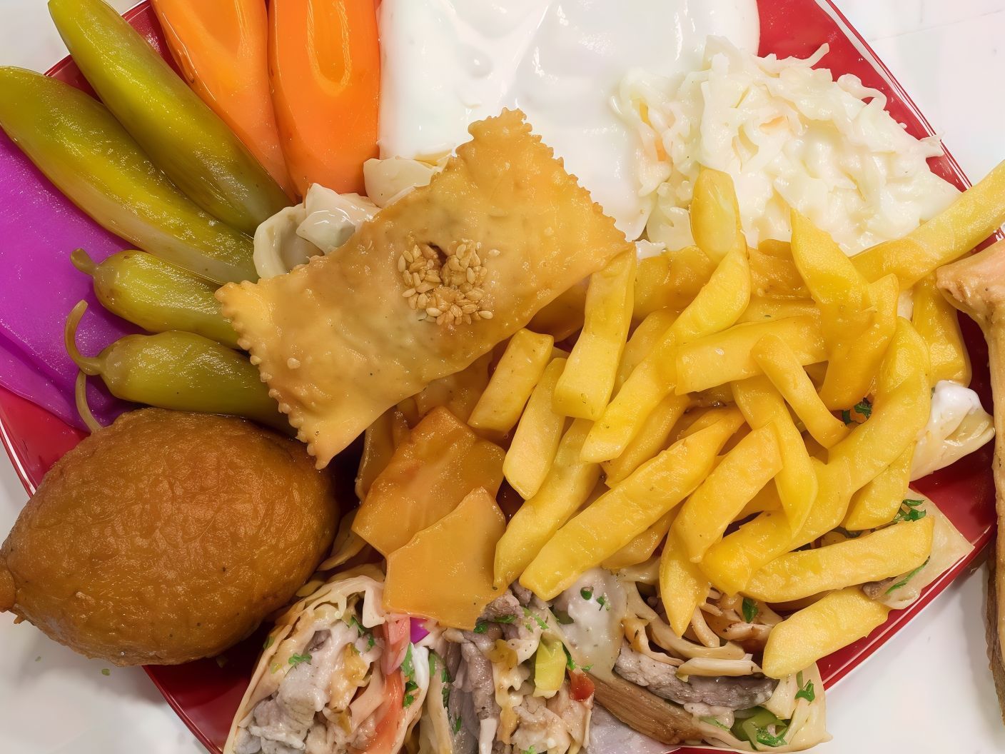Yasmine Al Sham Meat Shawarma Meal