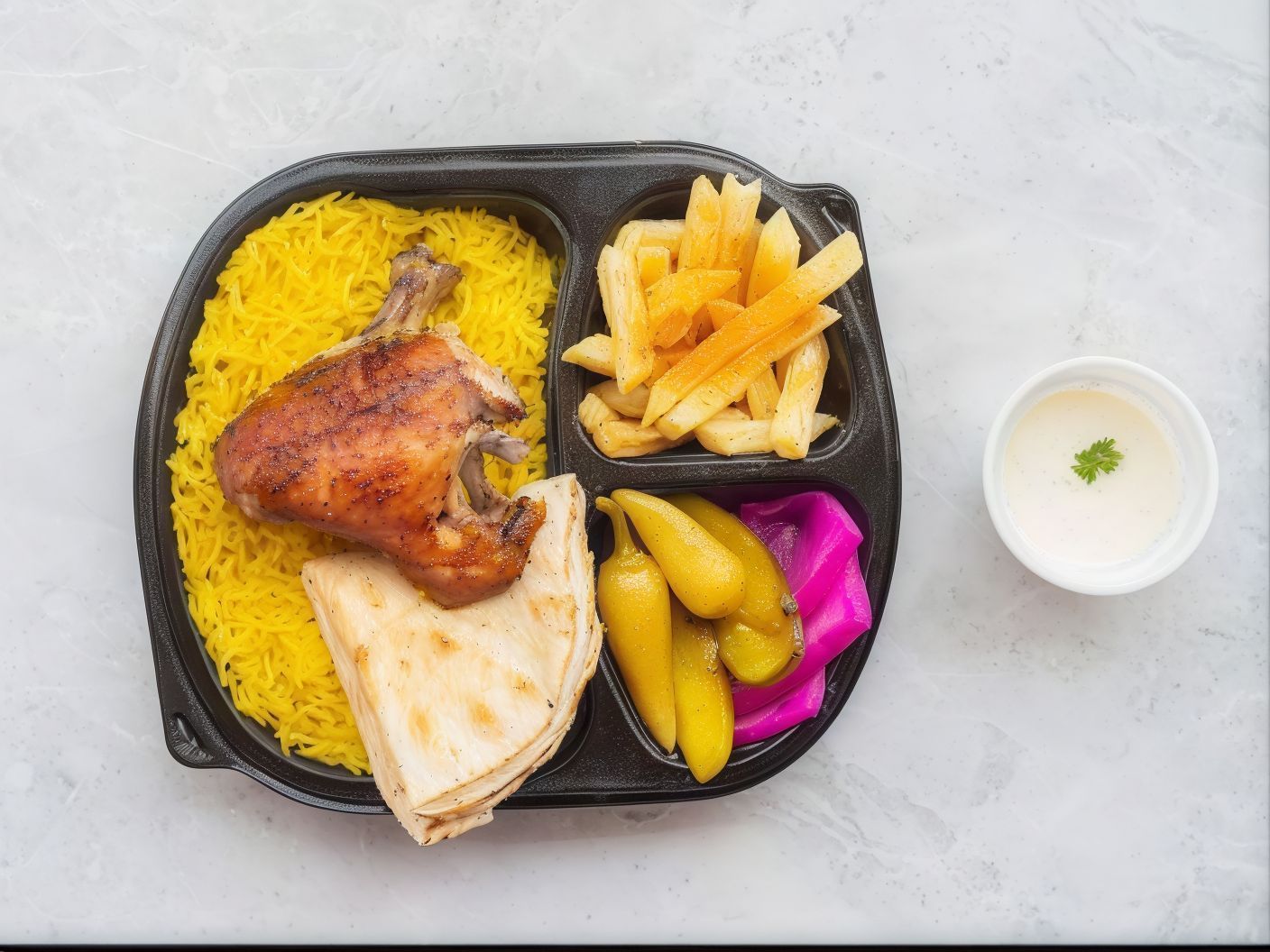 1/4 Grilled Chicken Leg Meal