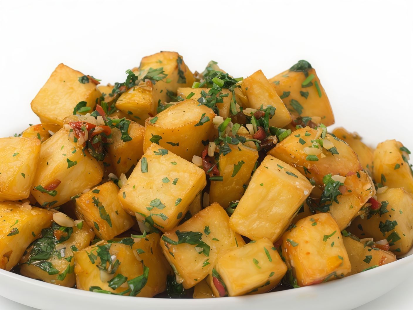 Potato Hara With Vinegar And Garlic