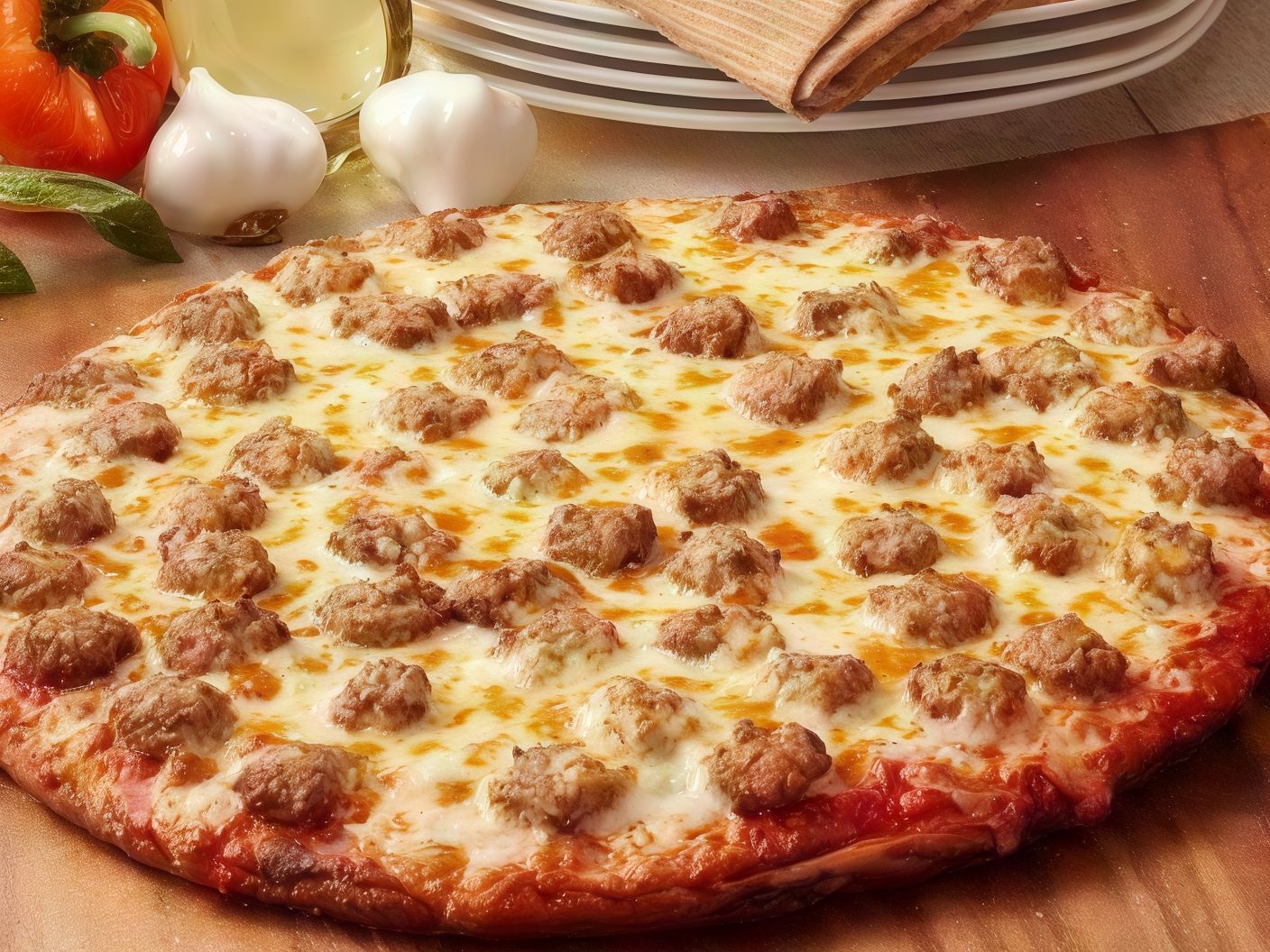 Baladi Sausage Oriental Pizza