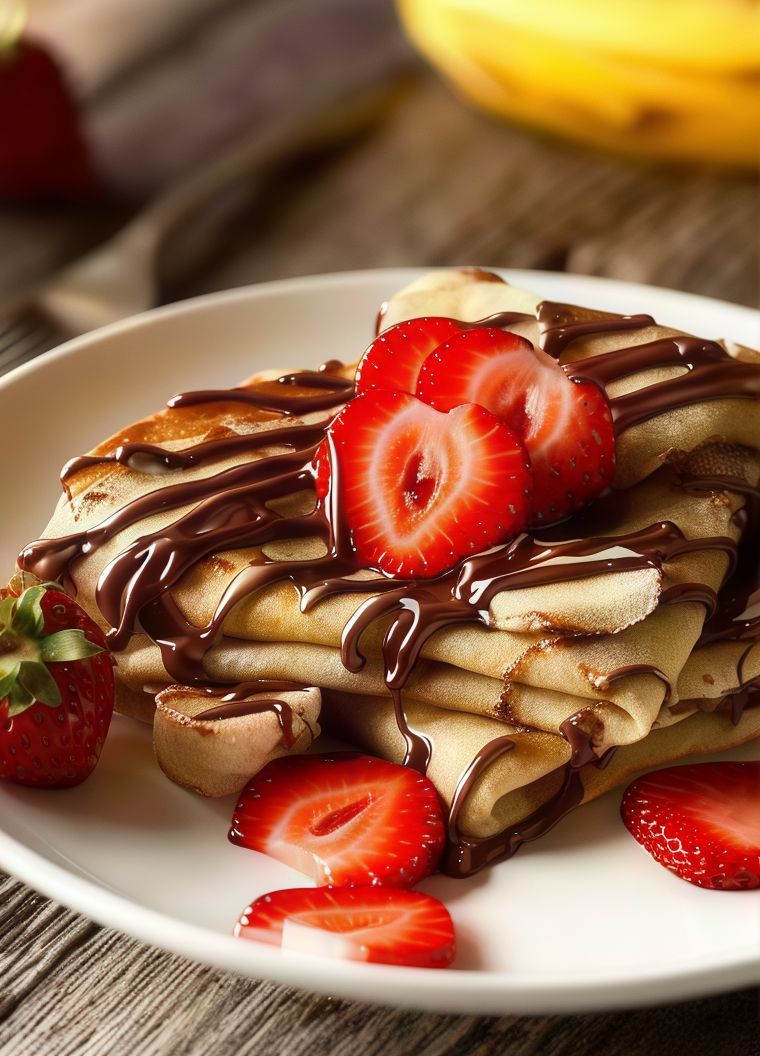 Chocolate Strawberry Crepe